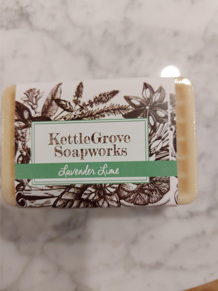 LAVENDER LIME GOATS MILK SOAP